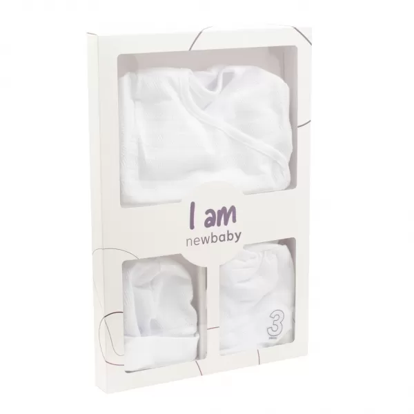 New Baby 3-dílná kojenecká soupravička do porodnice I AM