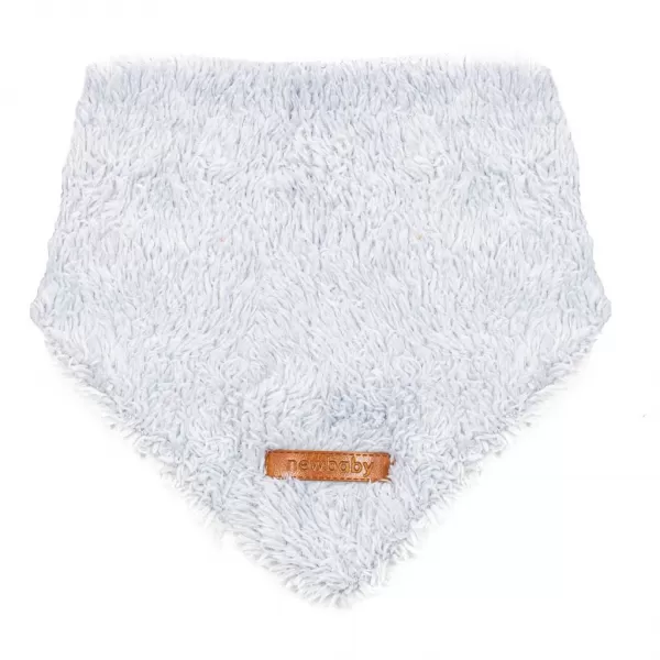 New Baby Zimní kojenecká čepička s šátkem na krk Teddy bear šedo růžová