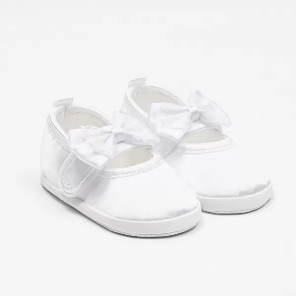 New Baby Kojenecké saténové capáčky bílá 12-18 m