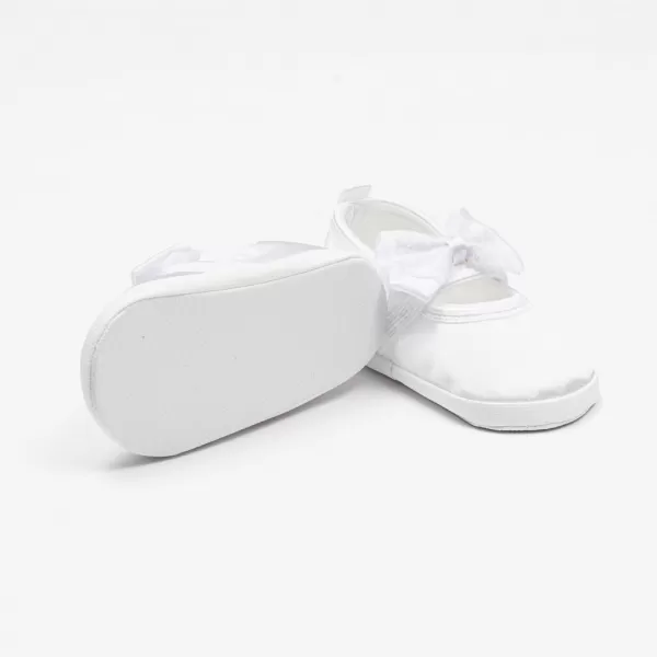 New Baby Kojenecké saténové capáčky bílá 12-18 m