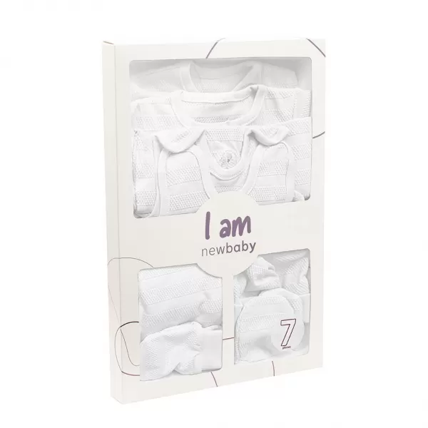New Baby 7-dílná kojenecká soupravička do porodnice I AM