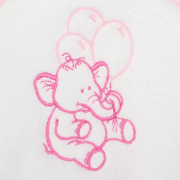 New Baby Dětská froté osuška s výšivkou a kapucí 100x100 bílá sloník