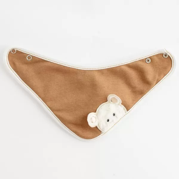 New Baby Jarní kojenecká čepička s šátkem na krk Sebastian