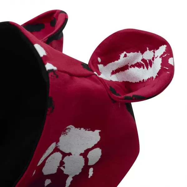 New Baby Kojenecký bavlněný overal s kapucí a oušky tlapka tmavě růžový