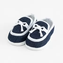 New Baby Kojenecké mokasíny-capáčky tmavě modrá 12-18 m