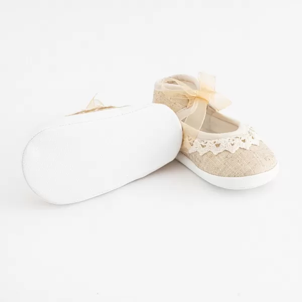 New Baby Kojenecké krajkové capáčky hnědá 3-6 m