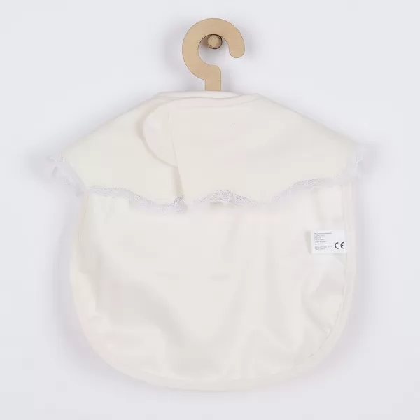 New Baby Luxusní omyvatelný bryndák 34x25 cm girl