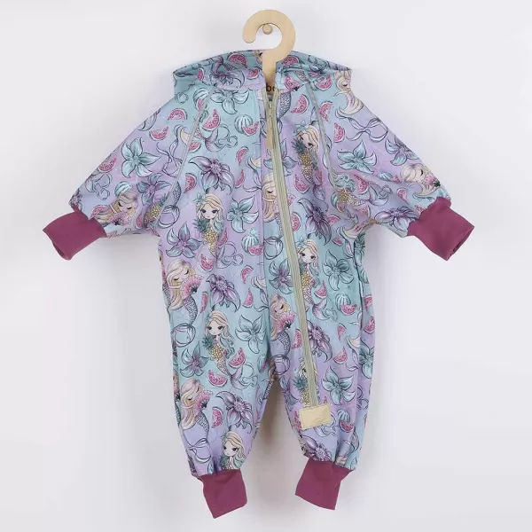 New Baby Softshellový kojenecký overal Mořské panny