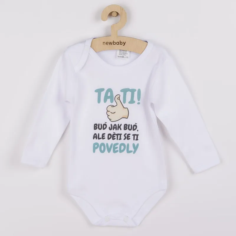 New Baby Body s potiskem Tati, ... děti se ti povedly