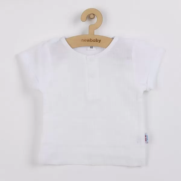 New Baby Kojenecká mušelínová soupravička Summer Nature Collection tmavě