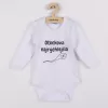 New Baby Body s potiskem Oteckova najrýchlejšia - darčekové balenie