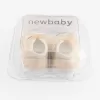 New Baby Kojenecké krajkové capáčky hnědá 3-6 m