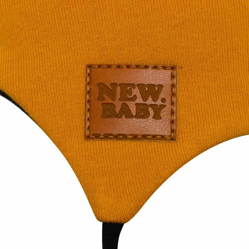 New Baby Kojenecká bavlněná čepička s oušky Favorite