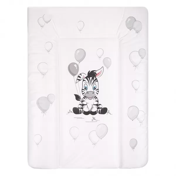 New Baby Přebalovací podložka měkká Zebra bílá 70x50