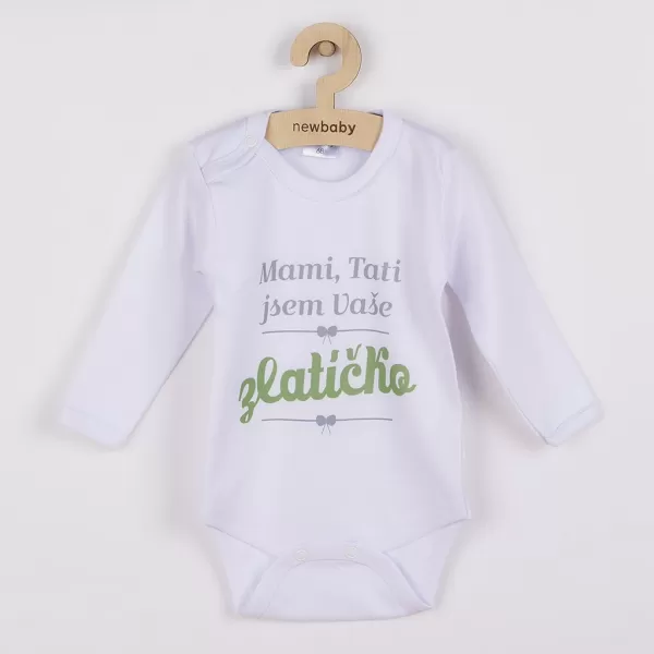 New Baby Body s potiskem Mami, Tati jsem Vaše zlatíčko - dárkové balení
