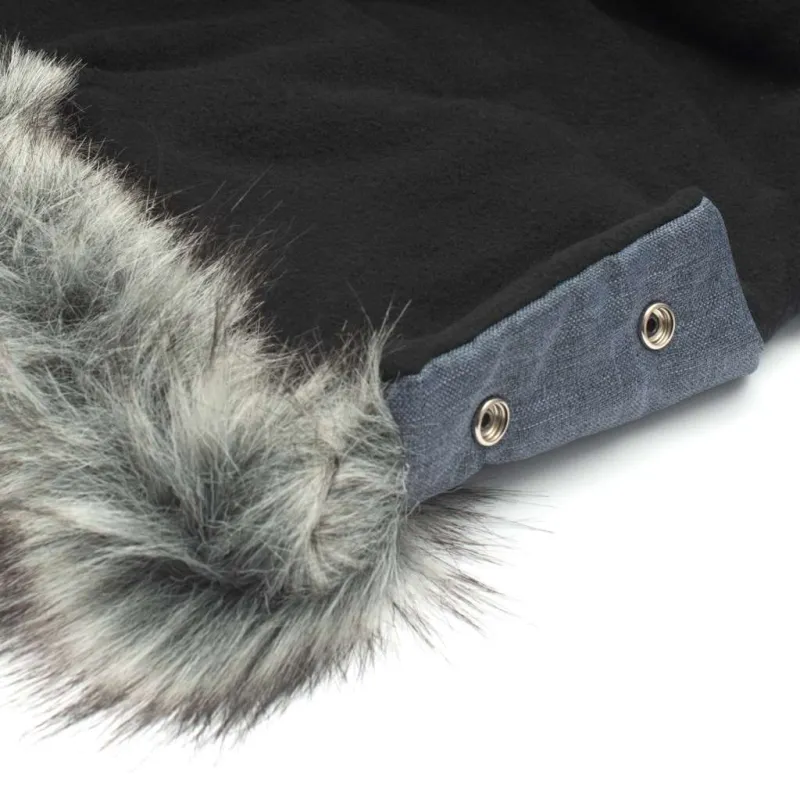 New Baby Rukávník na kočárek 2v1 s kožešinkou blue