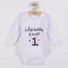 New Baby Body s potiskem Moje babička je prostě jednička - dárkové balení