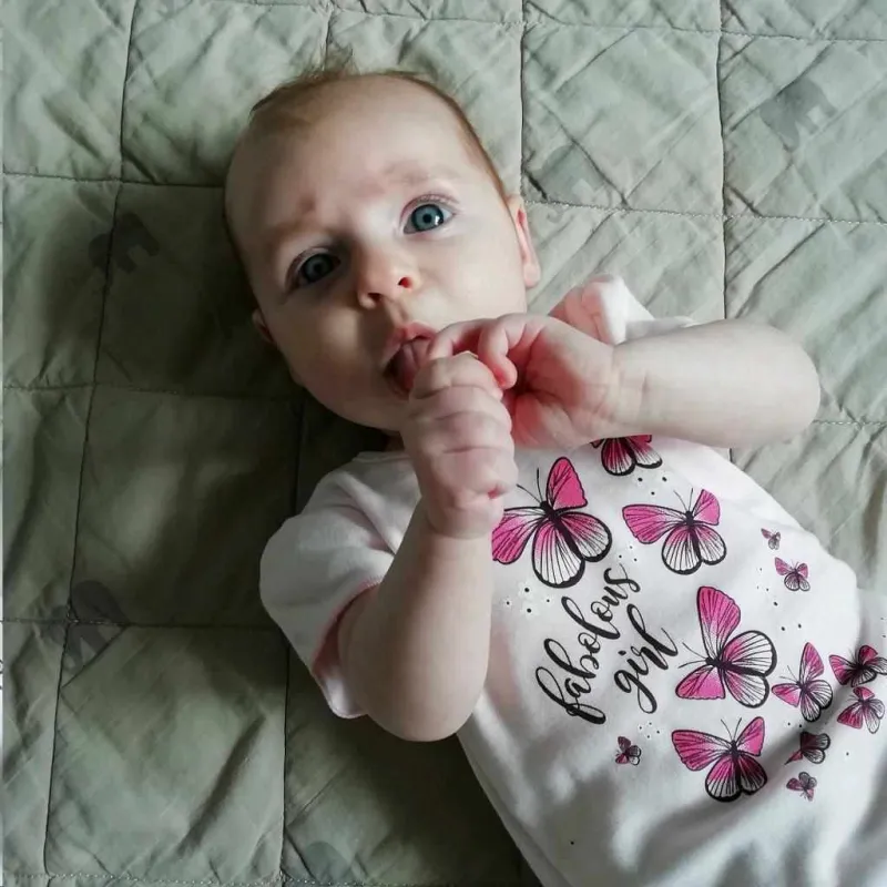 New Baby Kojenecké tričko se sukýnkou Butterflies