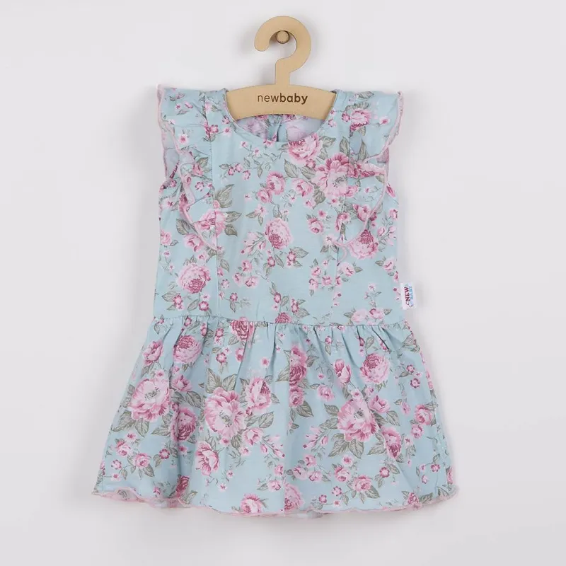 New Baby Kojenecké letní bavlněné šatičky Roses