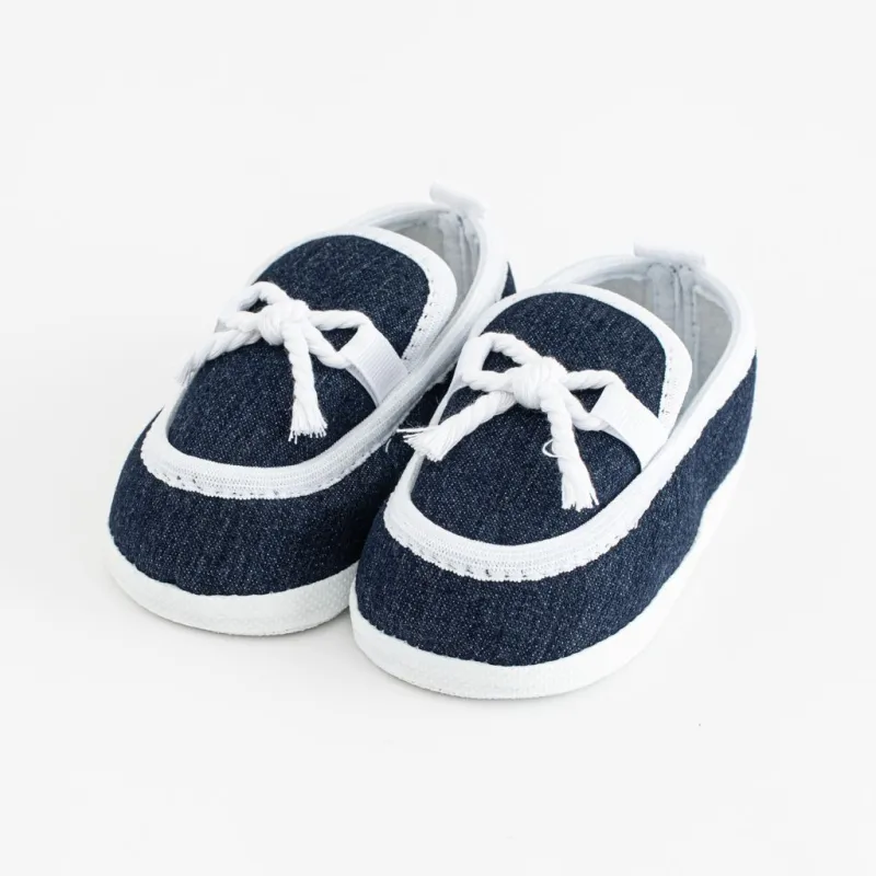 New Baby Kojenecké mokasíny-capáčky tmavě modrá 3-6 m