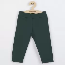 New Baby Kojenecké bavlněné legíny Leggings tmavě zelené