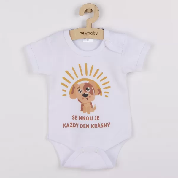 New Baby Body s potiskem SE MNOU JE KAŽDÝ DEN KRÁSNÝ