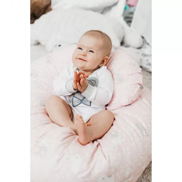 New Baby Luxusní kojenecké body s dlouhým rukávem Honey Bear s 3D aplikací