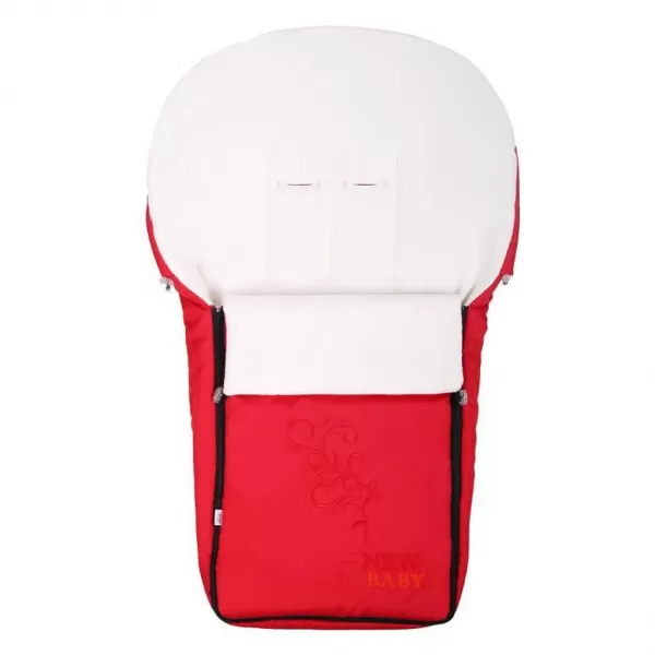 New Baby Luxusní fleecový fusák červený