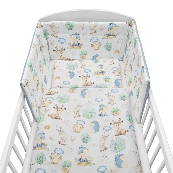 New Baby 3-dílné ložní povlečení 100/135 cm Ježek
