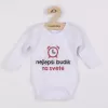 New Baby Body s potiskem nejlepší budík na světě - dárkové balení