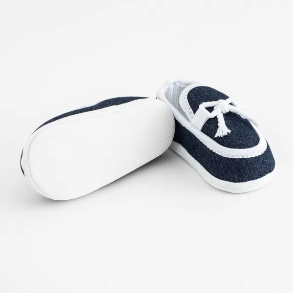 New Baby Kojenecké mokasíny-capáčky tmavě modrá 0-3 m