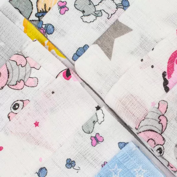 New Baby Bavlněné pleny s potiskem 60x80 cm STANDARD 10 ks