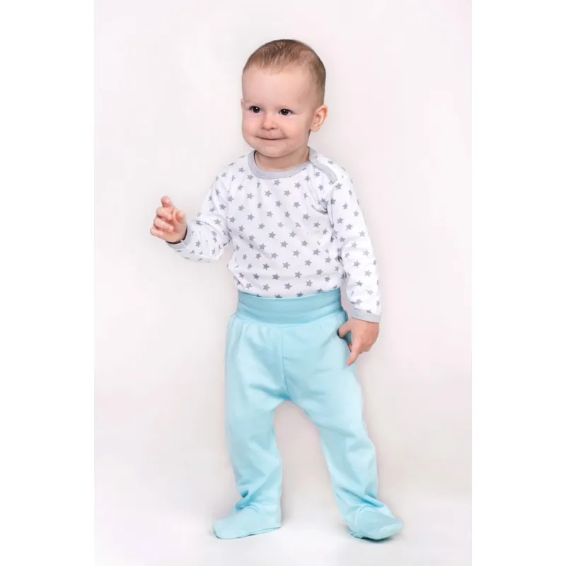 New Baby Kojenecká košilka Classic II šedá s hvězdičkami