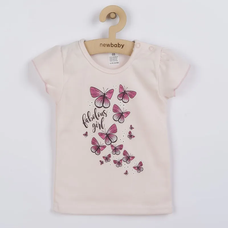 New Baby Kojenecké tričko se sukýnkou Butterflies