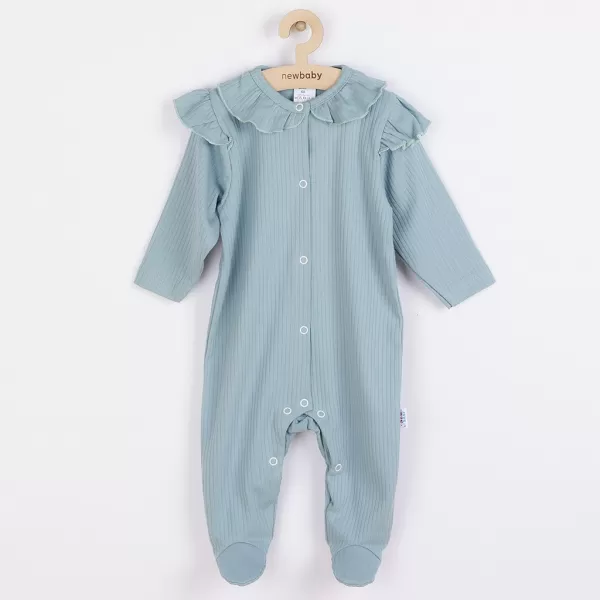 New Baby Kojenecký bavlněný overal Stripes ledově