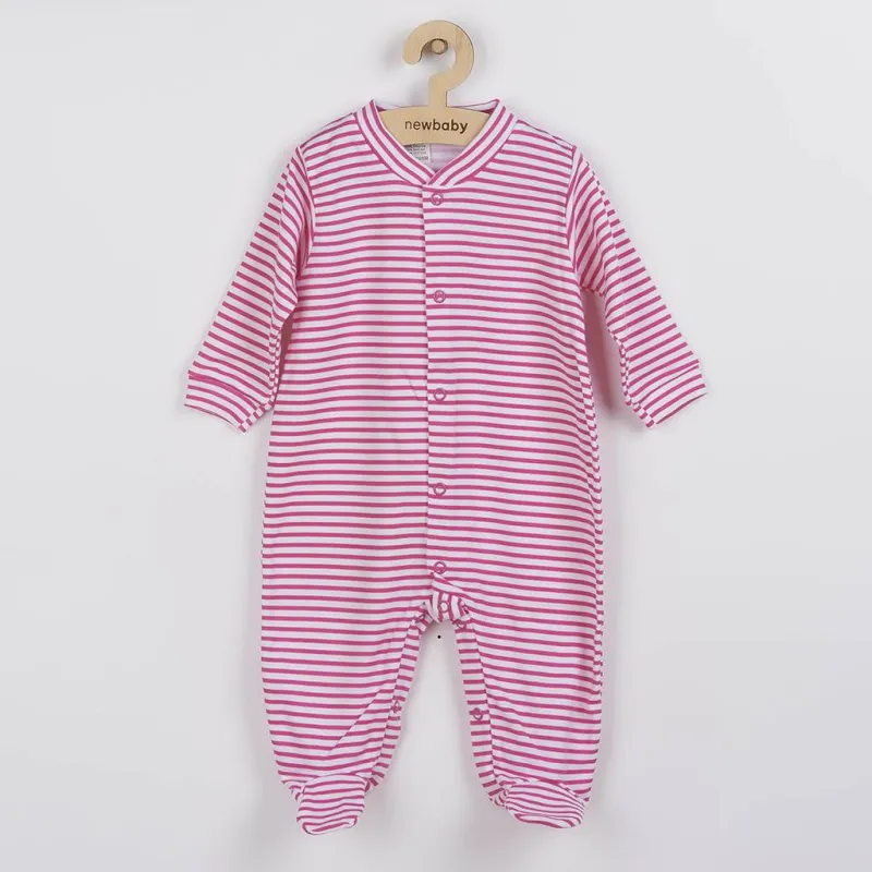 New Baby Kojenecký overal Classic II šedý s hvězdičkami