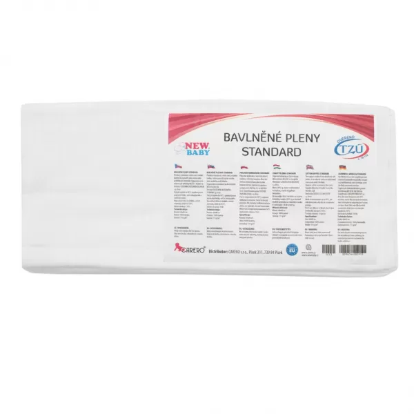 New Baby Bavlněné pleny 60x80 cm STANDARD 10 ks