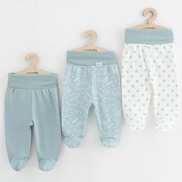 New Baby Kojenecké polodupačky Classic II Uni 3ks mátová