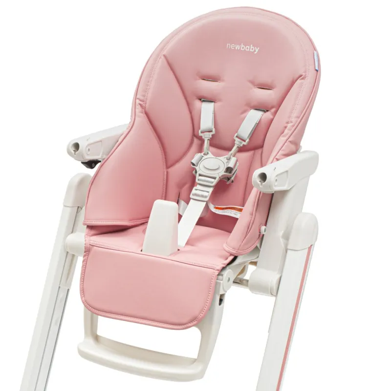 New Baby Jídelní židlička Muka dusty pink