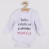 New Baby Body s potiskem a zavolej MAMKU! - dárkové balení