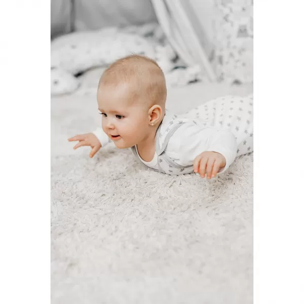 New Baby Kojenecké dupačky Classic II šedé s hvězdičkami