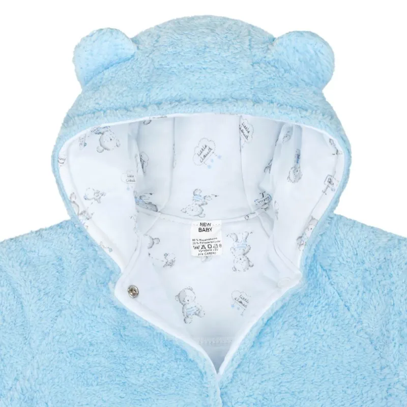 New Baby Zimní kabátek Nice Bear modrý