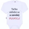 New Baby Body s potiskem a zavolej MAMKU! - dárkové balení