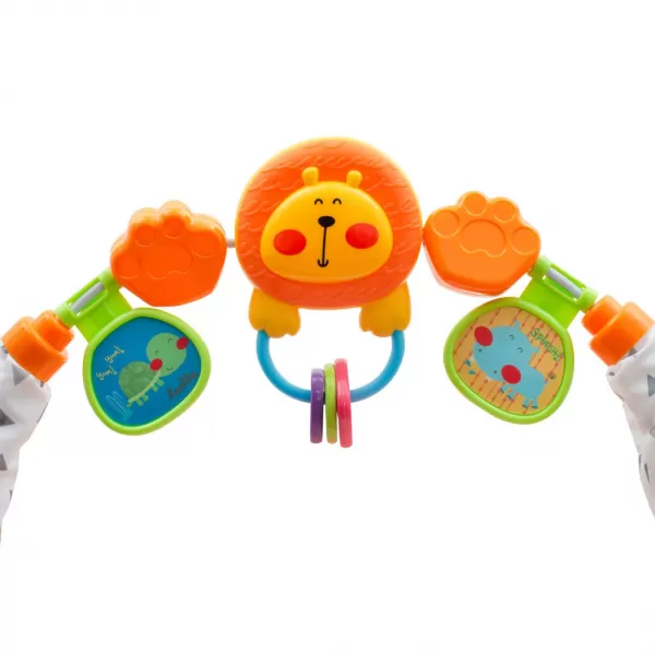 New Baby Dětské chodítko se silikonovými kolečky Forest Kingdom Pink