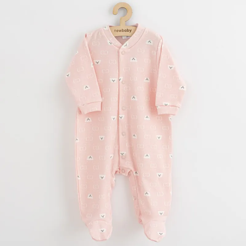 New Baby Kojenecký overal Classic II medvídek bílý
