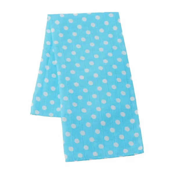 New Baby Látkové bavlněné pleny Softy s potiskem 70 x 70 cm 4 ks tyrkysovo-bílé