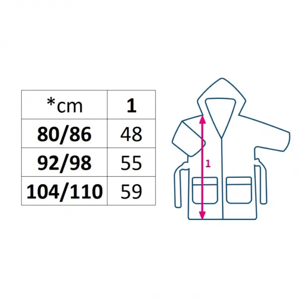 New Baby Dětský froté župan Comfortably blue