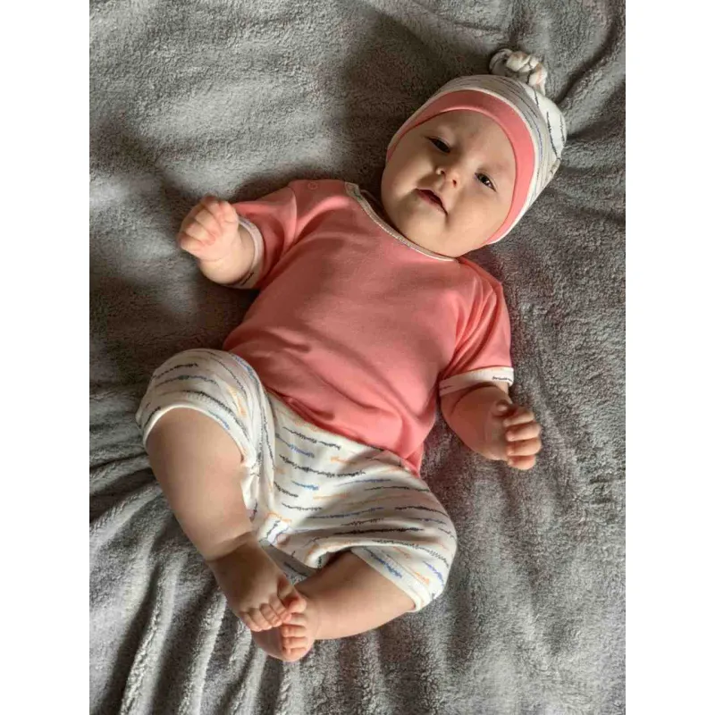 New Baby Kojenecká bavlněná čepička Summertime holka