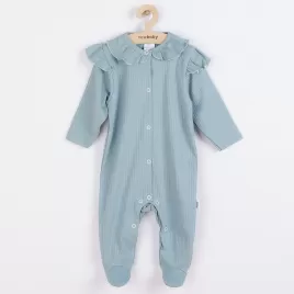 New Baby Kojenecký bavlněný overal Stripes ledově