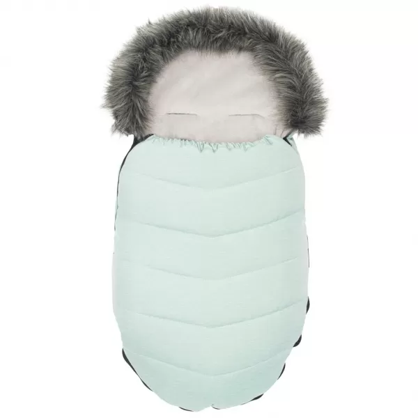 New Baby Dětský fusák s kožíškem dusty green